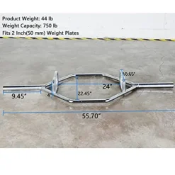 VEITEOX FTY Olympic Hex Bar Trap Bar Hex Weight Lifting Barbell Bar