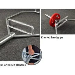 VEITEOX FTY Olympic Hex Bar Trap Bar Hex Weight Lifting Barbell Bar