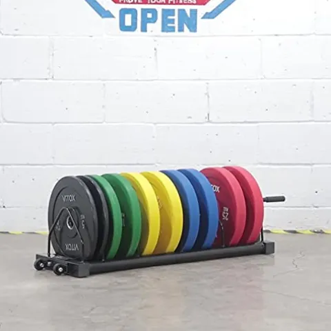 VEITEOX FTY Weight Plate Storage Rack with Handle and Wheels