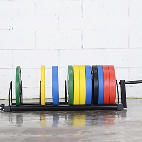 VEITEOX FTY Weight Plate Storage Rack with Handle and Wheels