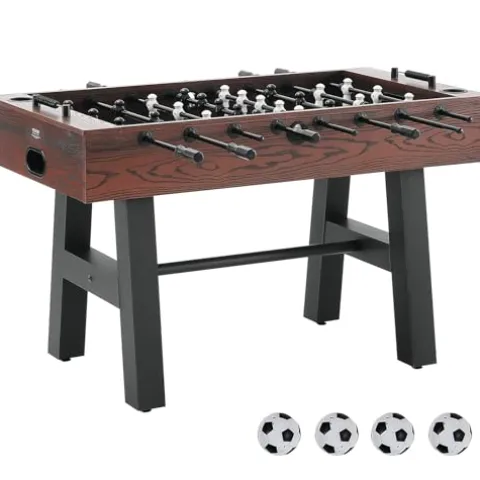 VEVOR Foosball Table 55-inch Standard Size Indoor Full Size Soccer with Foosball Table Set Walnut