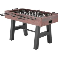 VEVOR Foosball Table 55-inch Standard Size Indoor Full Size Soccer with Foosball Table Set Walnut