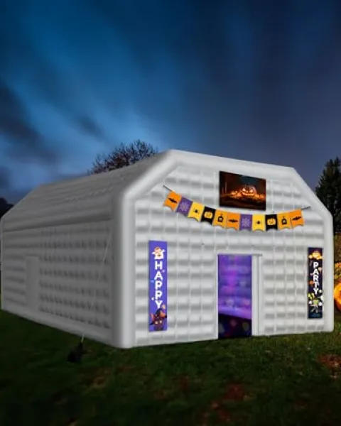 VEVOR Inflatable Nightclub Party Tent 29.5 x 19.7 x 13.1 Ft White