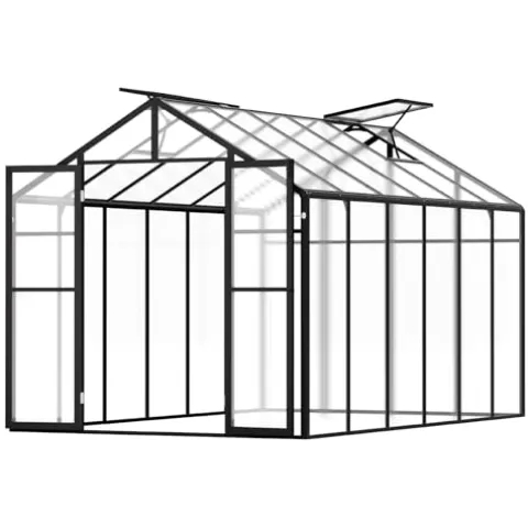 VEVOR Polycarbonate Greenhouse 8×12 Ft Black