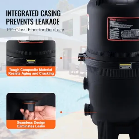 VEVOR Pool Cartridge Filter 425Sq. Ft Inground Above Ground Swimming Pool Filtration System Upgraded Version 420-425 sq.ft w/ 4 Filters