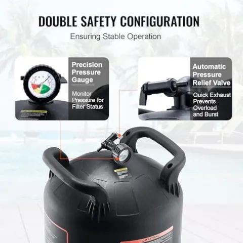 VEVOR Pool Cartridge Filter 425Sq. Ft Inground Above Ground Swimming Pool Filtration System Upgraded Version 420-425 sq.ft w/ 4 Filters