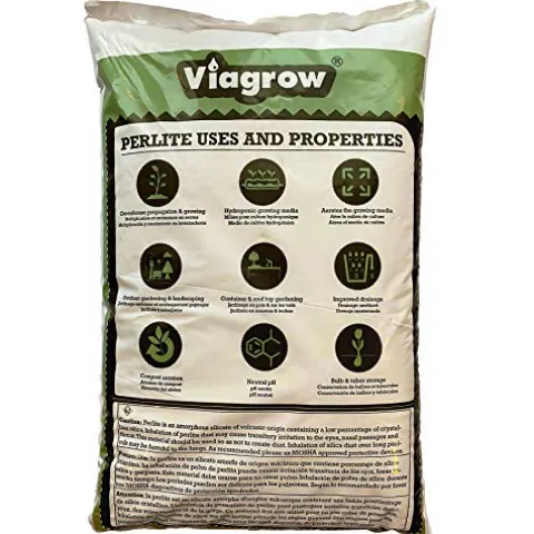Viagrow VPERCH1-80 Chunky Perlite 29.9 Quarts White