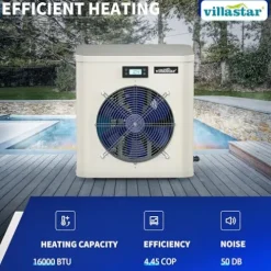 Villastar Pool Heater 16000 BTU/hr Electric Above Ground & Inground Pools