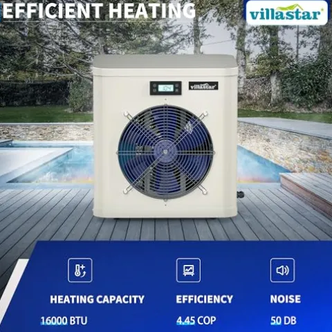 Villastar Pool Heater 16000 BTU/hr Electric Above Ground & Inground Pools