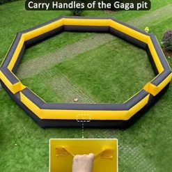 V-infla 26ft Giant Gaga Ball Pit Inflatable with Blower Yellow+Black