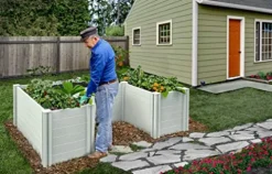Vita 4′ x 6′ Independence Wheelchair Accessible Garden Bed White