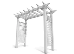 Vita Fairfield Grande Vinyl Arbor 111″x86″ White