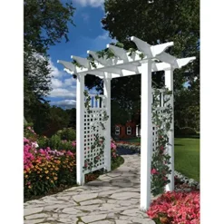Vita Fairfield Vinyl Arbor 58″W x 86″H White