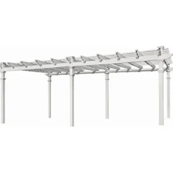 Vita Regency Grande 12′ x 24′ Vinyl Pergola White