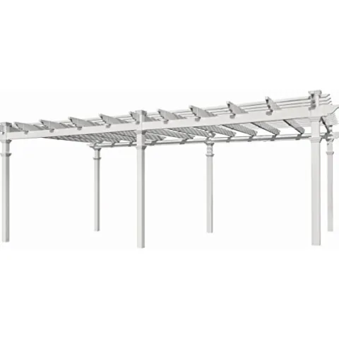 Vita Regency Grande 12′ x 24′ Vinyl Pergola White