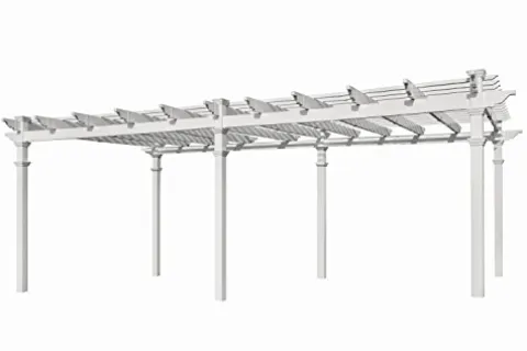 Vita Regency Grande 12′ x 24′ Vinyl Pergola White