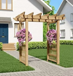 Vita Springwood Wood Arbor Golden Brown