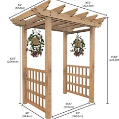 Vita Springwood Wood Arbor Golden Brown