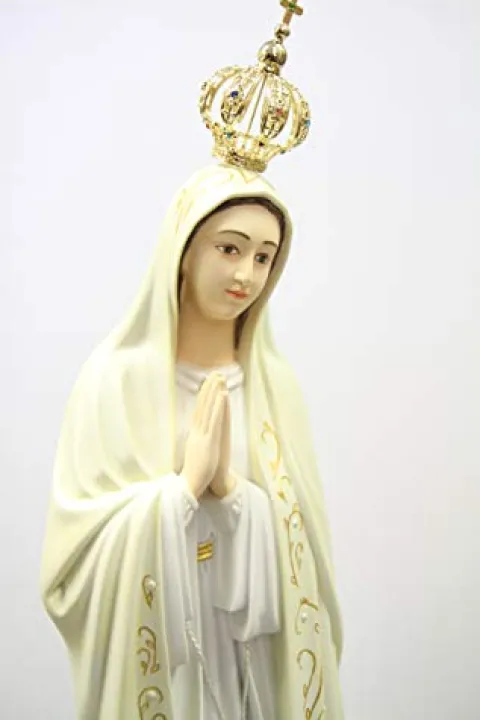 Vittoria Collection 44″ Our Lady of Fatima Statue Sculpture White