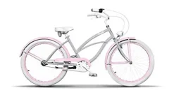 Vivelo LA Donna Beach Cruiser for Women Complete Bike Aluminium Lightweight Frame 26-Inch 7-Speed Adele