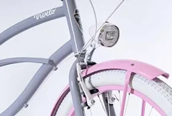 Vivelo LA Donna Beach Cruiser for Women Complete Bike Aluminium Lightweight Frame 26-Inch 7-Speed Adele