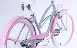 Vivelo LA Donna Beach Cruiser for Women Complete Bike Aluminium Lightweight Frame 26-Inch 7-Speed Adele