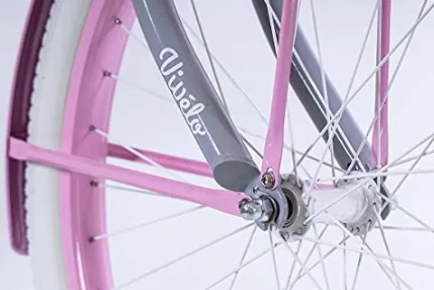 Vivelo LA Donna Beach Cruiser for Women Complete Bike Aluminium Lightweight Frame 26-Inch 7-Speed Adele