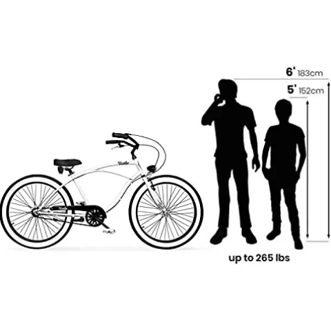 Vivelo Rider X Beach Cruiser for Men 26-Inch Clyde