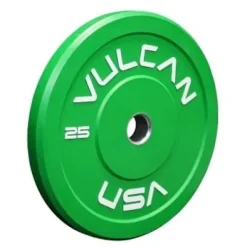 VULCAN 260 lb Color Bumper Plates Set Blue Yellow Green Black Grey