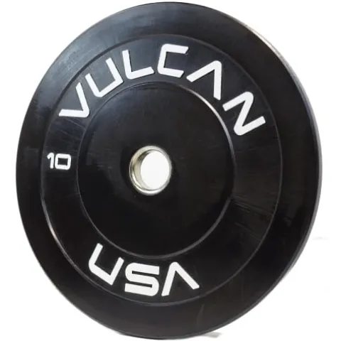 VULCAN 260 lb Color Bumper Plates Set Blue Yellow Green Black Grey