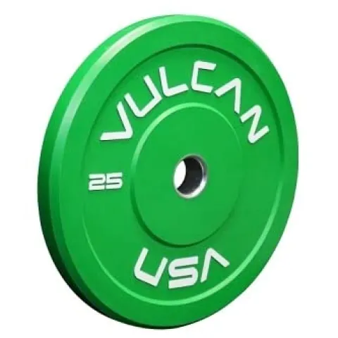 VULCAN 370 lb Color Bumper Plates Set Multi-Color