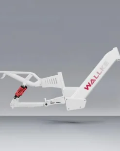 W Wallke Electric Bike for Adults 48V 40Ah 1600W/2800W Peak Dual Motor Fast Long Range Ebike 20 inch Fat Tire Full Suspension Electric Bicycle 31/34MPH Step Thru E-bike APP Control UL2849 Certified Black