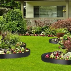 WACTO Flexible Landscape Edging 10″ Depth 300 ft Recycled HDPE Black