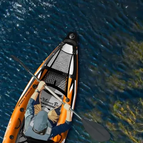 Waimea Bay Rigid Inflatables Strikeforce 2 Seater Inflatable Fishing Kayak Multicolor