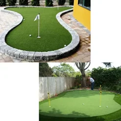 WarmShe Golf Putting Green Mat 10FTx58FT Synthetic Turf Custom Width-4ft