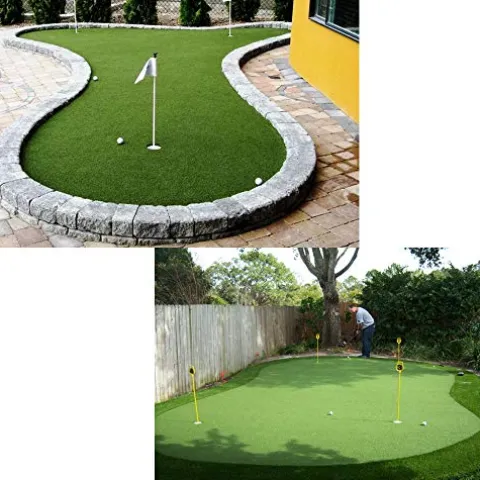 WarmShe Golf Putting Green/Mat Backyard Golf Artificial Grass Turf 12FTX69FT Custom Width-4ft