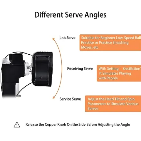 WAYMARK S6-PRO Table Tennis Robot Trainer with Net & 100 Balls Black