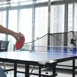 WAYMARK S6-PRO Table Tennis Robot Trainer with Net & 100 Balls Black