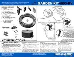 We SAVVY Irrigation GK-4000-RV Garden Irrigation Kit 4000 Row Feet