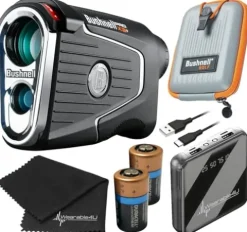 Wearable4U Bushnell Pro X3+ Laser Golf Rangefinder +Towel Bundle
