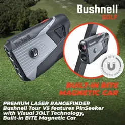 Wearable4U Bushnell Tour V5 Patriot Pack Laser Golf Rangefinder +Extra Battery