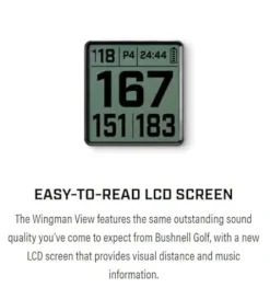 Wearable4U Bushnell Wingman View Golf GPS Bluetooth Speaker Bundle Black