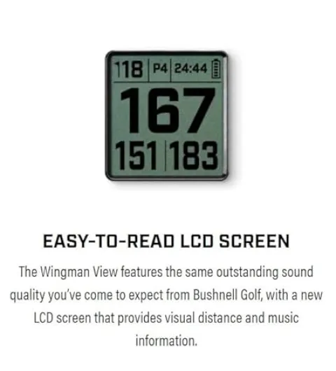 Wearable4U Bushnell Wingman View Golf GPS Bluetooth Speaker Bundle White Earbuds Wall/Car Chargers