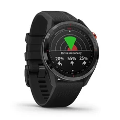 Wearable4U Garmin Approach S62 Premium GPS Black Golf Watch with Black Earbuds Bundle