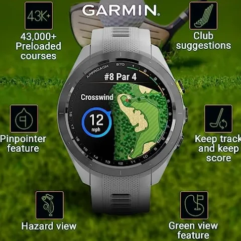 Wearable4U Garmin Approach S70 Golf Smartwatch Gray