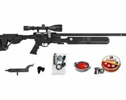 Wearable4U Hatsan Factor RC PCP .22 Caliber Air Rifle Bundle with Scope and 250 Pellets
