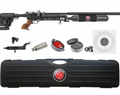 Wearable4U Hatsan Factor Sniper Long .35 Caliber PCP Air Rifle Bundle with Pellets and Targets