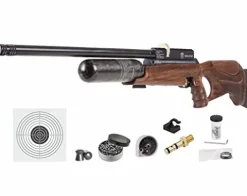 Wearable4U Hatsan NeutronStar .22 Cal PCP Air Rifle Bundle with 250 Pellets and 100 Paper Targets