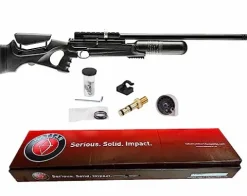 Wearable4U Hatsan NeutronStar .25 Cal Synthetic PCP Air Rifle Bundle with Scope, Targets, Pellets & Hard Case