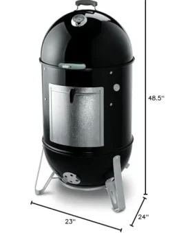 Weber 22-Inch Smokey Mountain Cooker Charcoal Smoker Black